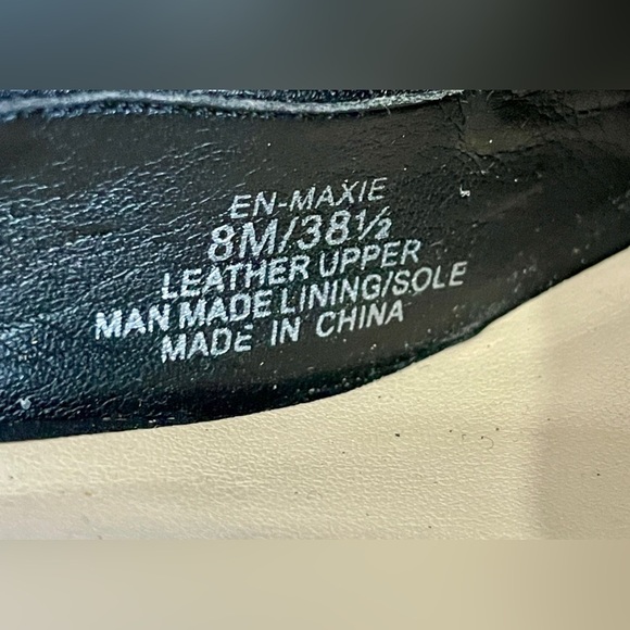 Enzo Angiolini En-Maxie Women’s Black Leather heels Shoes Size 8 - Picture 6 of 7